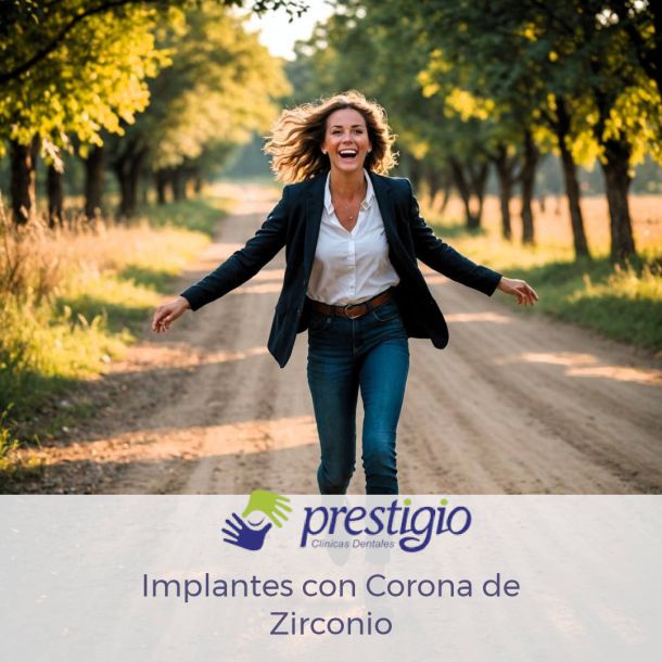 Implantes con corona de zirconio